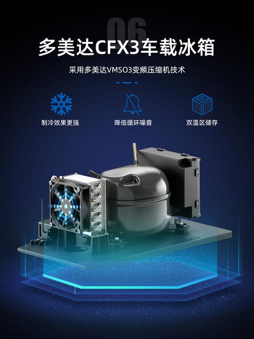 广东便携式双温双控冷冻冷藏压缩机车载冰箱厂家直销 泓道科技，出行制冷新标杆